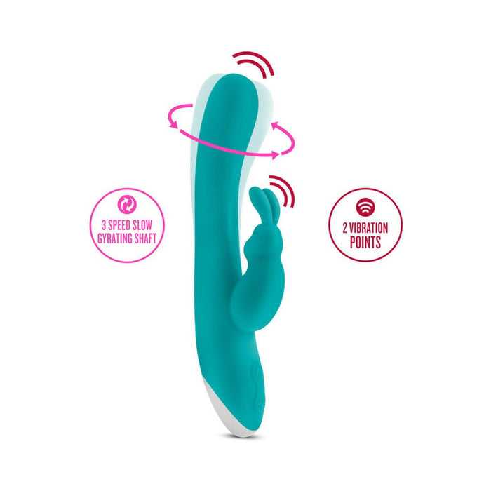 Hop - Rave Rabbit Plus Dual Stimulator - Aquamarine - SexToy.com