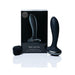 Black Hot Octopuss Plex With Flex flexible vibrating plug with remote and packaging on white background.