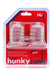 Clear Hunky Junk Elong nipple suckers with springy rings in red packaging for enhanced suction and comfortable fit.