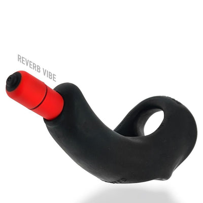 Hunkyjunk Buzzfuck Cock & Ball Sling With Taint Vibrator Tar Ice - SexToy.com