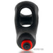 Hunkyjunk Buzzfuck Cock & Ball Sling With Taint Vibrator Tar Ice - SexToy.com