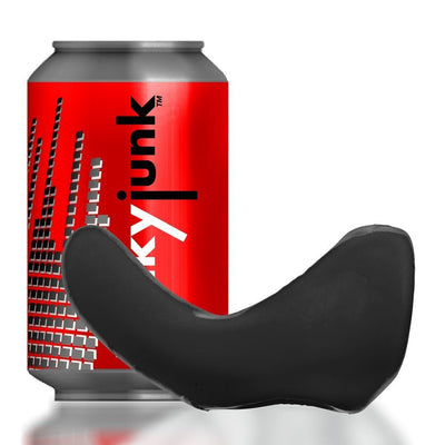Hunkyjunk Buzzfuck Cock & Ball Sling With Taint Vibrator Tar Ice - SexToy.com