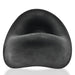 Black curved cockring with a smooth, soft matte finish and ergonomic wavy design for a comfortable fit.