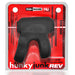 Hunkyjunk Revhammer Cock & Shaft Ring With Bullet Vibrator Tar Ice - SexToy.com