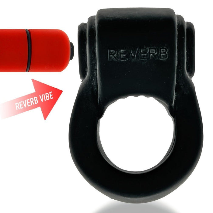 Hunkyjunk Revring Cockring With Bullet Vibrator Tar Ice - SexToy.com