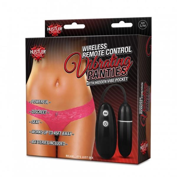 Hustler Vibrating Panties Remote Control Pink S/M | SexToy.com