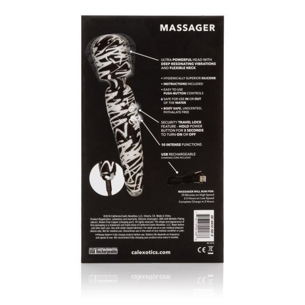 Hype Massager Body Massage Wand Black White | SexToy.com