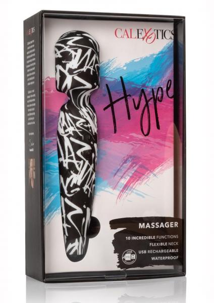 Hype Massager Body Massage Wand Black White | SexToy.com
