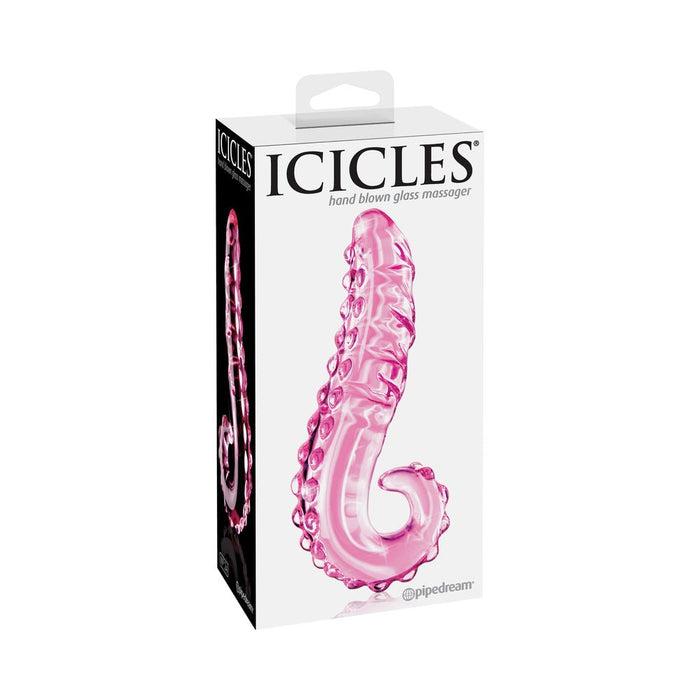 Icicles No 24 Glass Dong 6 Inches - Pink | SexToy.com