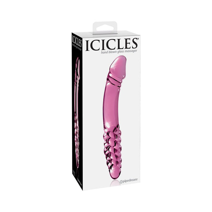 Icicles No 57 Glass Double Dildo Pink | SexToy.com