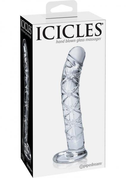 Icicles No 60 G-Spot And P-Spot Glass Probe Clear 6 Inch | SexToy.com