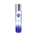 Clear and blue gradient bottle of Id Free long-lasting, skin-friendly lubricant with silver cap on white background