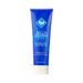 Blue tube of ID Jelly Extra Thick water-based lubricant with white cap and white text detailing product features.