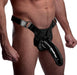 Infiltrator II Hollow Strap On With 9 Inches Dildo Black | SexToy.com