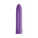 Compact purple bullet vibrator with smooth rounded tip and one-button control on white background.