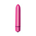 Compact pink one-speed vibrating bullet with smooth, tapered design and discreet one-button control.