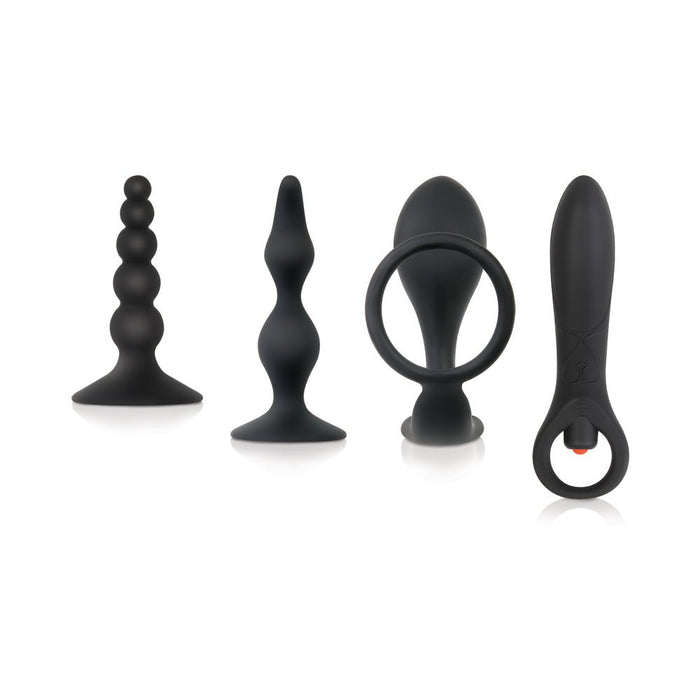 Intro To Prostate Kit 4 Piece Black - SexToy.com