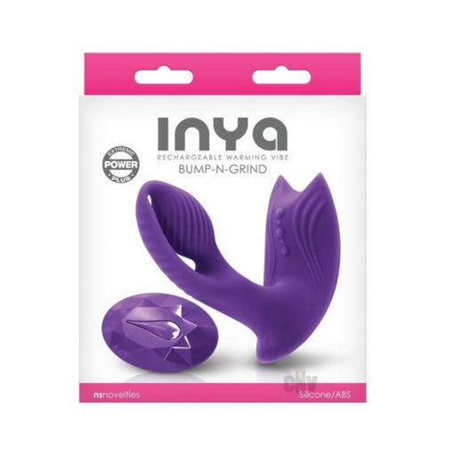 Inya Bump-n-grind Rechargeable Warming Dual Stimulator - Purple | SexToy.com