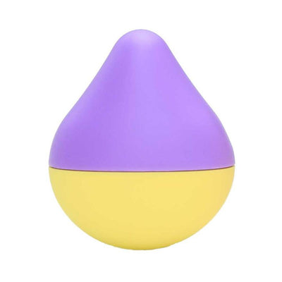 Compact iroha mini Fuji-Lemon vibrator in purple and yellow with a smooth, teardrop shape.