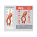 Ivibe Select iRing vibrating silicone cock ring in coral color with packaging highlighting features and usage instructions.