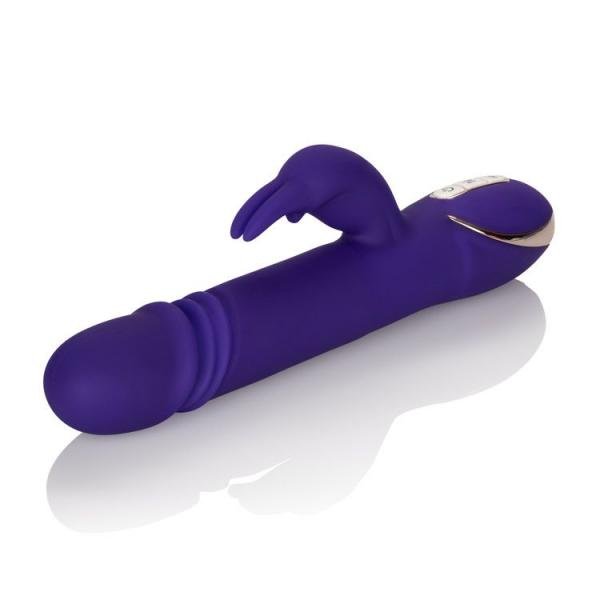 Jack Rabbit Silicone Thrusting Vibrator Purple | SexToy.com