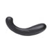Black curved dual stimulator with smooth silicone finish and ergonomic design for customizable pleasure.