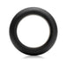 Black silicone stretch ring with smooth, rounded design for comfortable and secure wear.