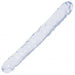 Clear flexible double-ended textured adult toy with realistic veining, measuring 12 inches in length.