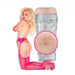 Clear deluxe stroker molded from Jesse Jane's anatomy with detailed exterior and internal texture for enhanced sensation.