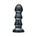 Black Jack flexible PVC plug with a carbon metallic black finish and flared suction cup base.