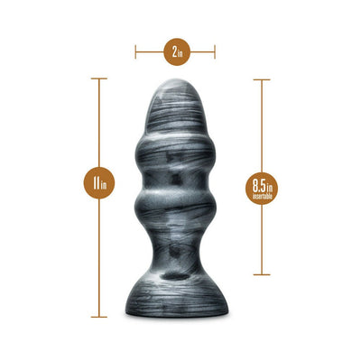 Stealth Carbon Metallic Black Butt Plug, Black Stealth Carbon Metallic Black Butt Plug, Black