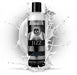 Bottle of Jizz water-based cum scented lubricant with white splash background, 8.5oz size, Master Series label.