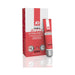 Jo Warm & Buzzy clitoral stimulant tube and box in red and white packaging, 0.34 fl oz size.