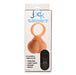Packaging of Jock 28x Vibrating Silicone Balls Large with remote control, highlighting features like premium silicone, multiple speeds, and waterproof design.
