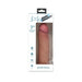 Jock Dual Density 7-inch silicone dildo in light skin tone with realistic texture in retail packaging.