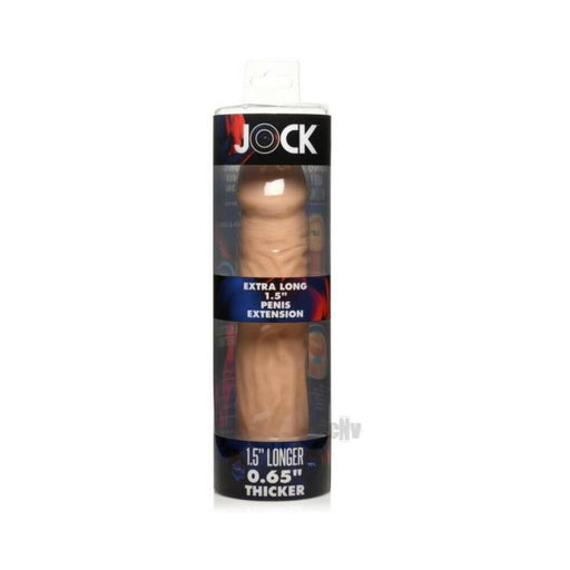 Jock Extra Long Penis Extension Sleeve 1.5in Light - SexToy.com