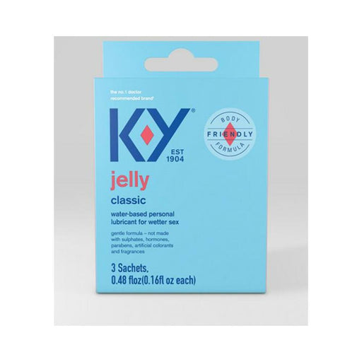K-y Water Based Jelly Lube - Pack Of 3 Satchet - SexToy.com