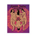 Cover of Kama Sutra Activity Book featuring illustrated adults in a playful pose on a purple and orange patterned background.