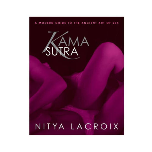 Cover of Kama Sutra book by Nitya Lacroix featuring a stylized purple-toned image of intertwined bodies.