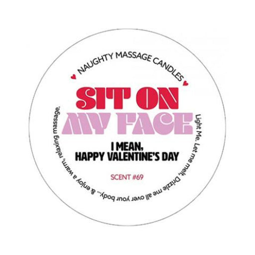 Kama Sutra Mini Massage Valentines Candle - 1.7 Oz Sit On My Face - SexToy.com