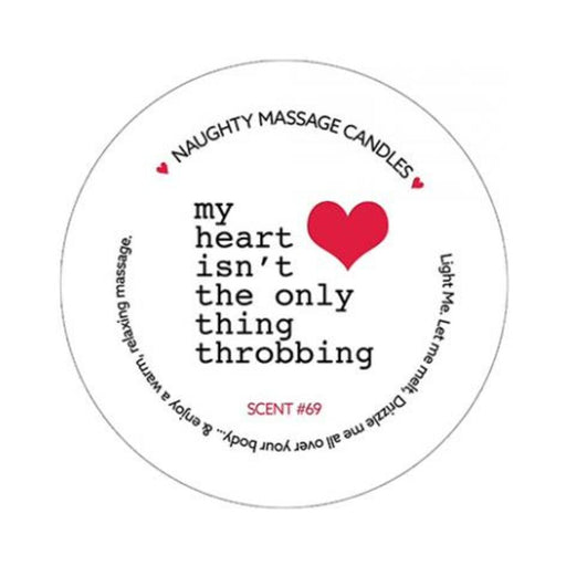 Kama Sutra Mini Massage Valentines Candle - 1.7 Oz Throbbing Heart - SexToy.com