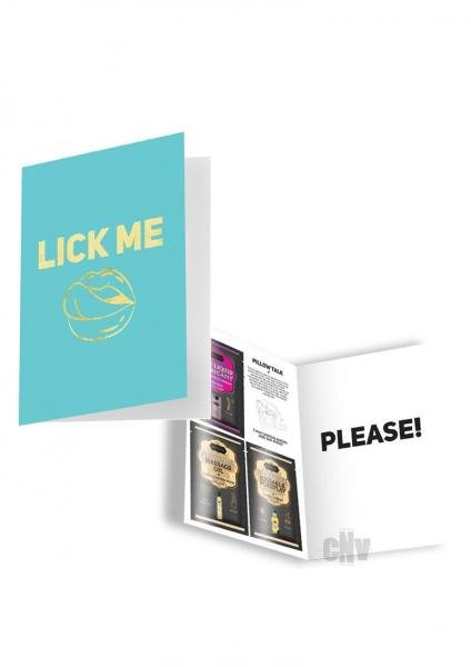 Kama Sutra Naughty Notes Greeting Cards - Lick Me | SexToy.com