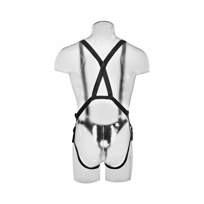 King Cock 10 " Hollow Strap On Suspender System - SexToy.com