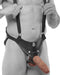 King Cock 10 inches Hollow Strap On Suspender System Tan | SexToy.com