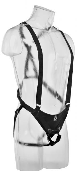 King Cock 10 inches Hollow Strap On Suspender System Tan | SexToy.com