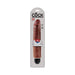 King Cock 10-inch realistic vibrating dildo in brown with multispeed control, packaged in clear plastic display.