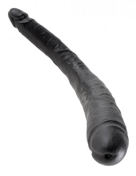 King Cock 16" Tapered Double Dildo - Black | SexToy.com