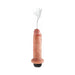 Ultra-realistic 6-inch squirting adult toy with detailed texture and liquid spray effect.