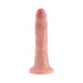 Realistic 7-inch flesh-toned dildo with detailed veins and suction cup base on white background.