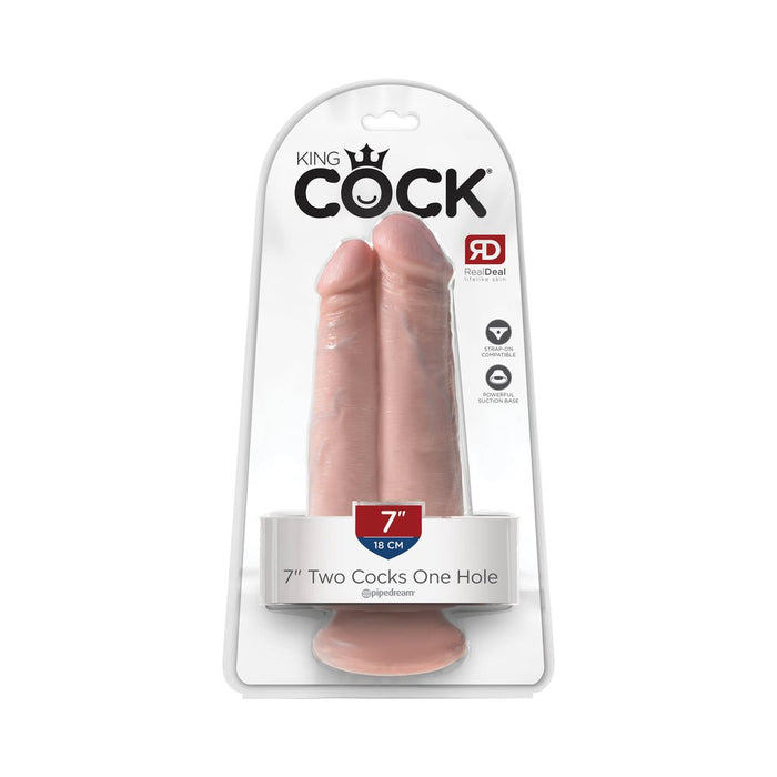 King Cock 7in Two Cocks One Hole | SexToy.com